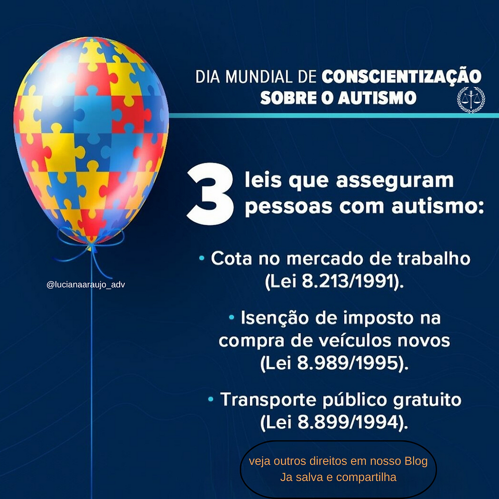 Dia mundial de conscientização sobre Autismo - Direitos